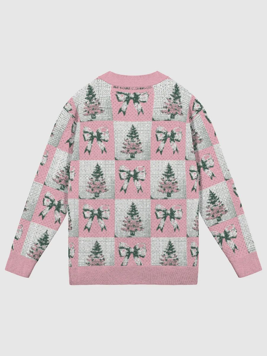 Winter Knit in Pink Bows and Pine Trees product image (9)