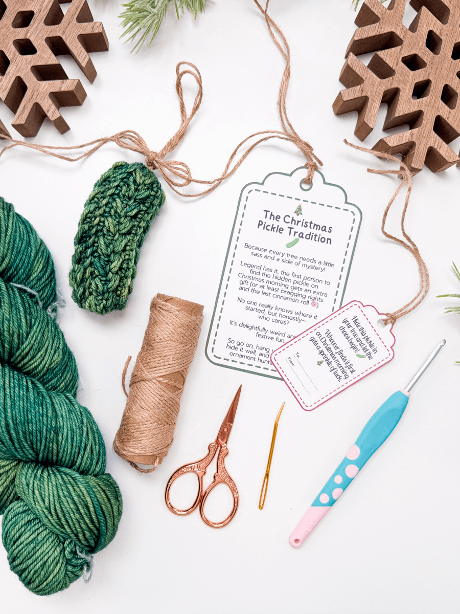 Wheat Stitch™ Pickle Ornament Crochet Pattern product image (4)