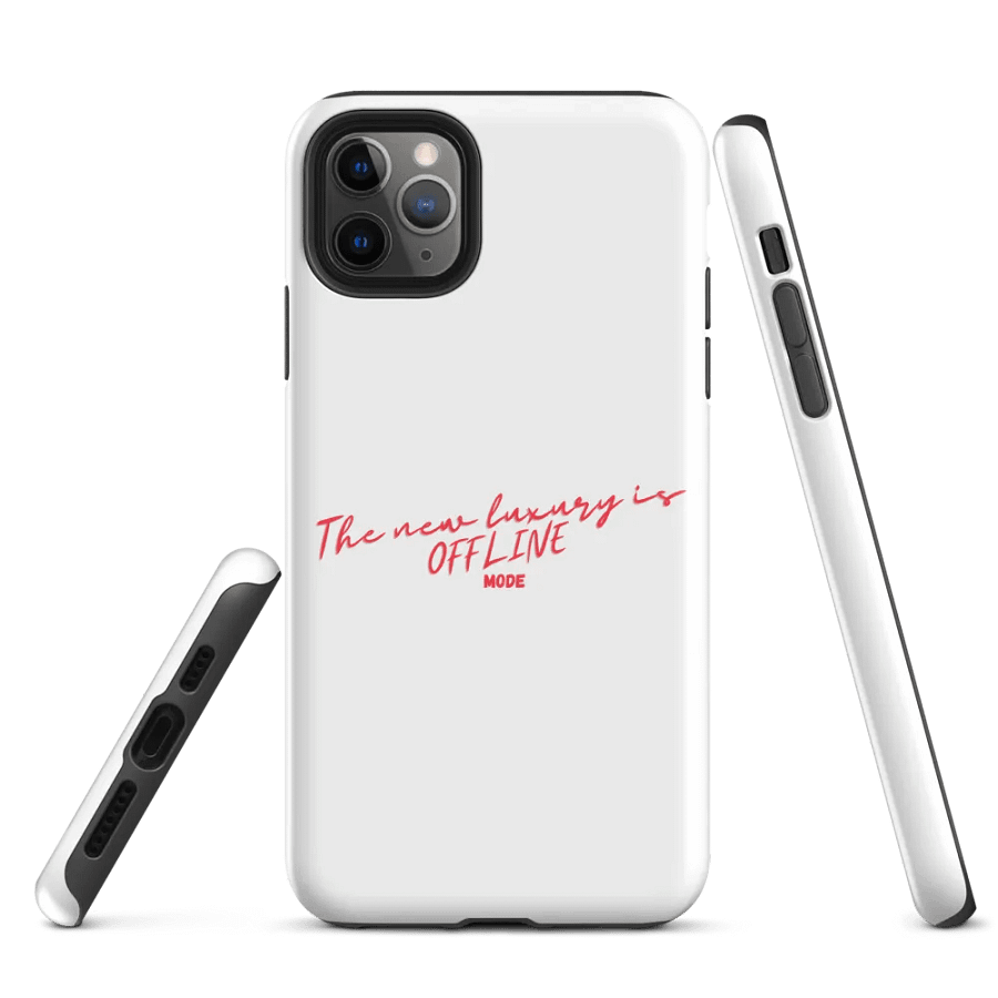 Offline Luxury Red Cursive iPhone® Tough Case product image (3)