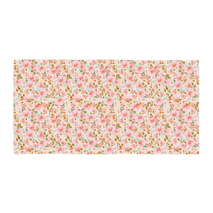 Pink Roses Garden Towel product image (1)