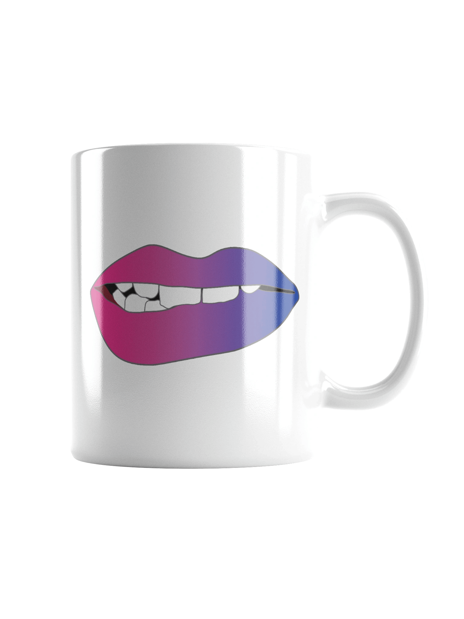 Bisexual Pride Gradient Biting Lips Mug product image (1)