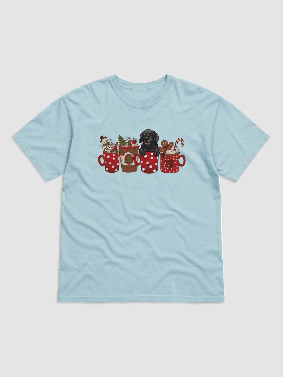 Cute Labrador Retriever(Black) in a Christmas Cup T-Shirt | Funny Christmas Pup in a Cup product image (4)