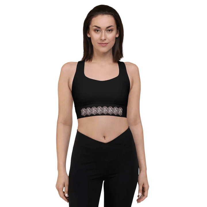 Lace Pink Premium Sportswear Longline Sports product image (1)