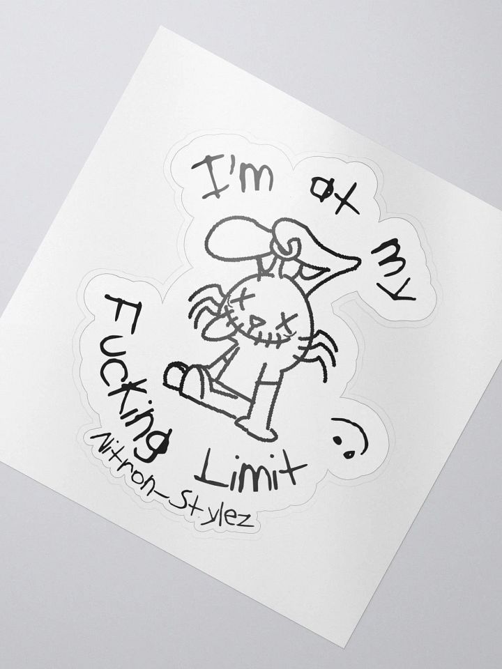 Wave 6 - At my Limit Kiss Cut Sticker product image (2)