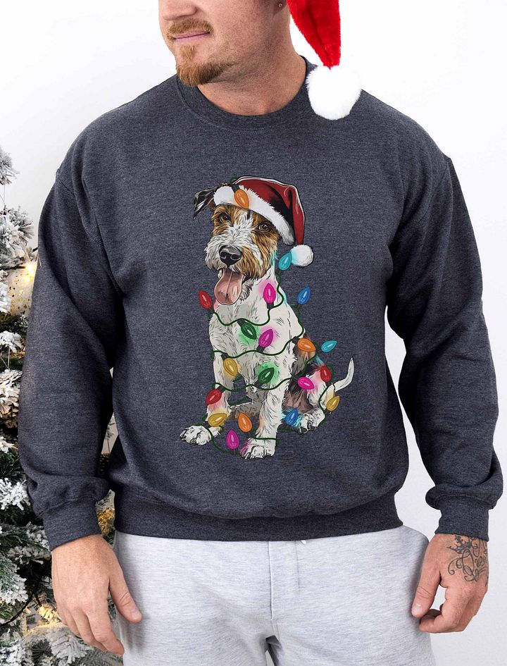 Funny Wire Fox Terrier(Tricolor) Christmas Sweatshirt product image (1)
