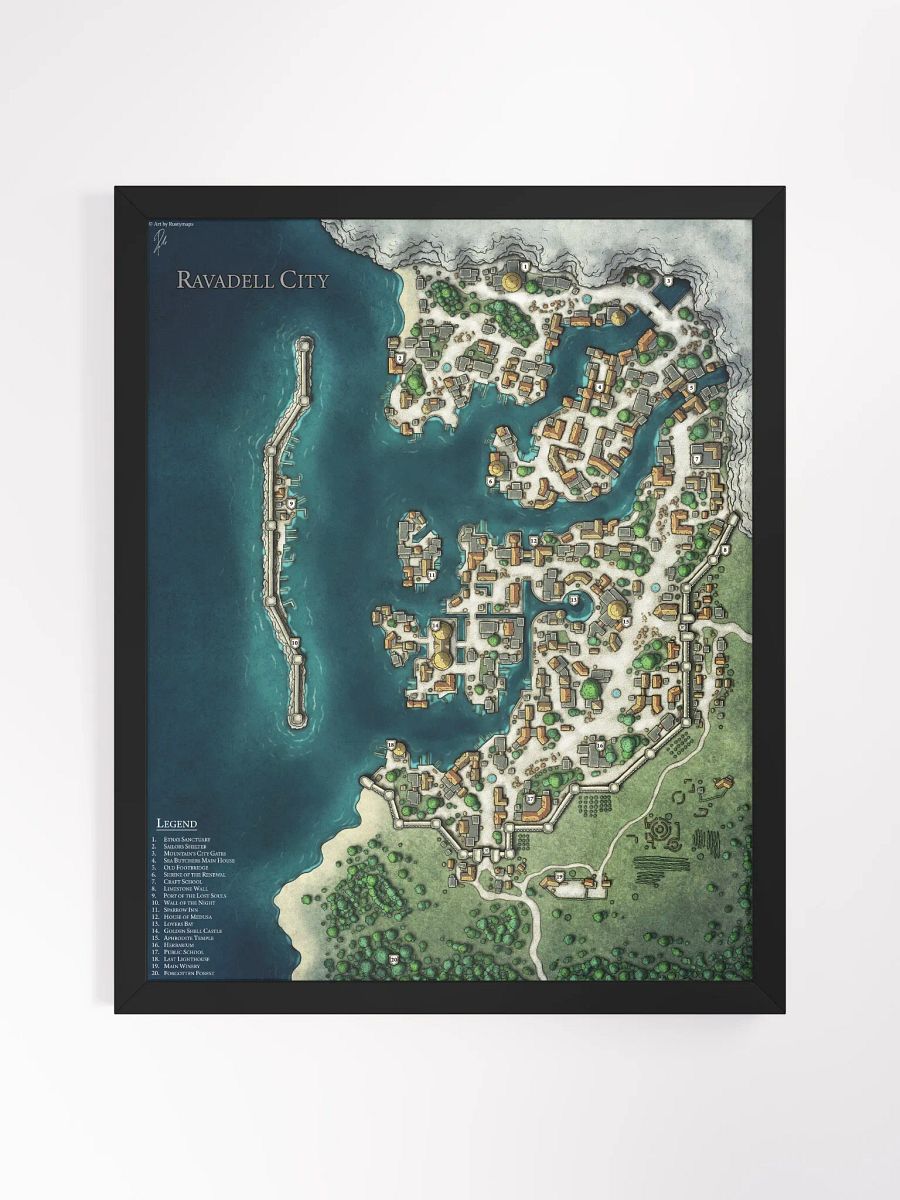 Ravadell City Framed Poster 16'' x 20'' product image (1)