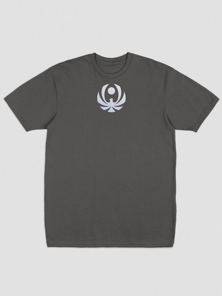 CroweGamingg Cotton Heritage Men's Premium Heavyweight Tee- White Logo product image (2)