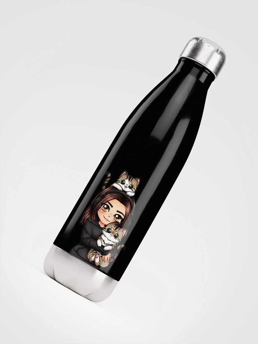 Stainless steel bottle with Soof and cats product image (8)