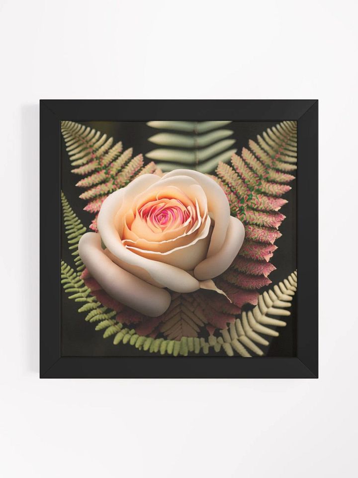 Framed High-Quality Matte Poster: Elegant Rose in Bloom product image (3)