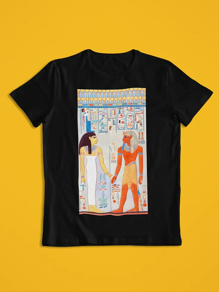 Isis and Pharaoh Ancient Egypt Art Unisex T-Shirt product image (1)