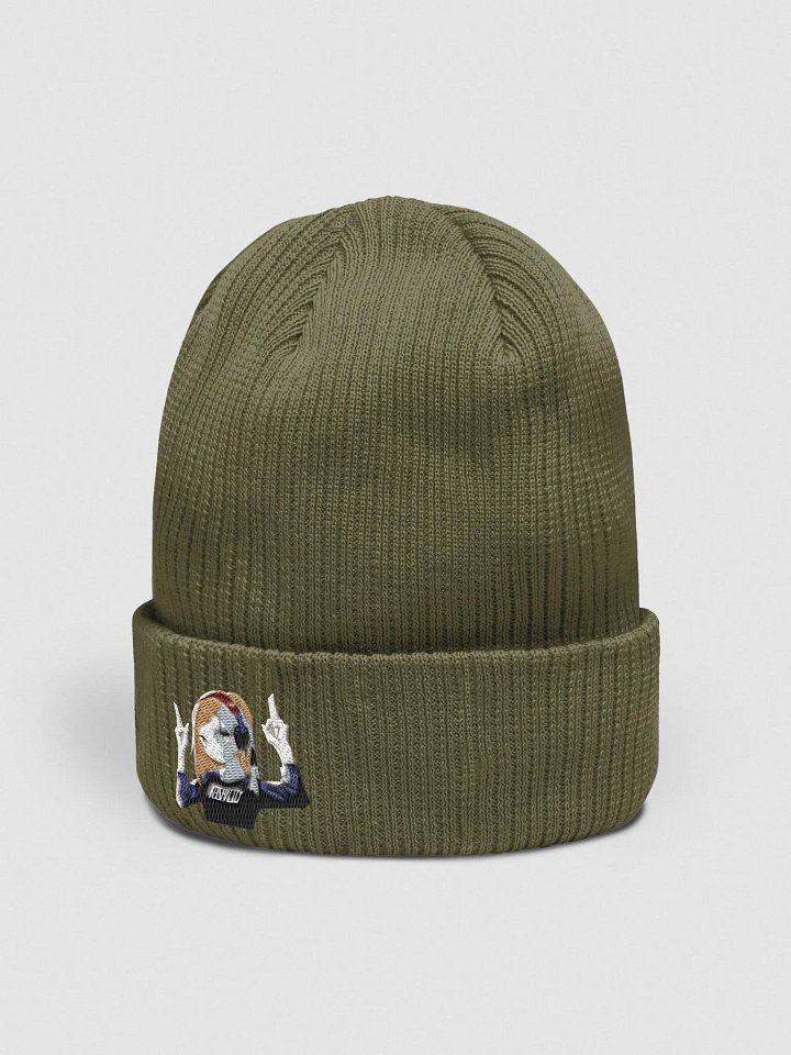 Keisha Out ~ Beechfield Organic Ribbed Beanie product image (6)