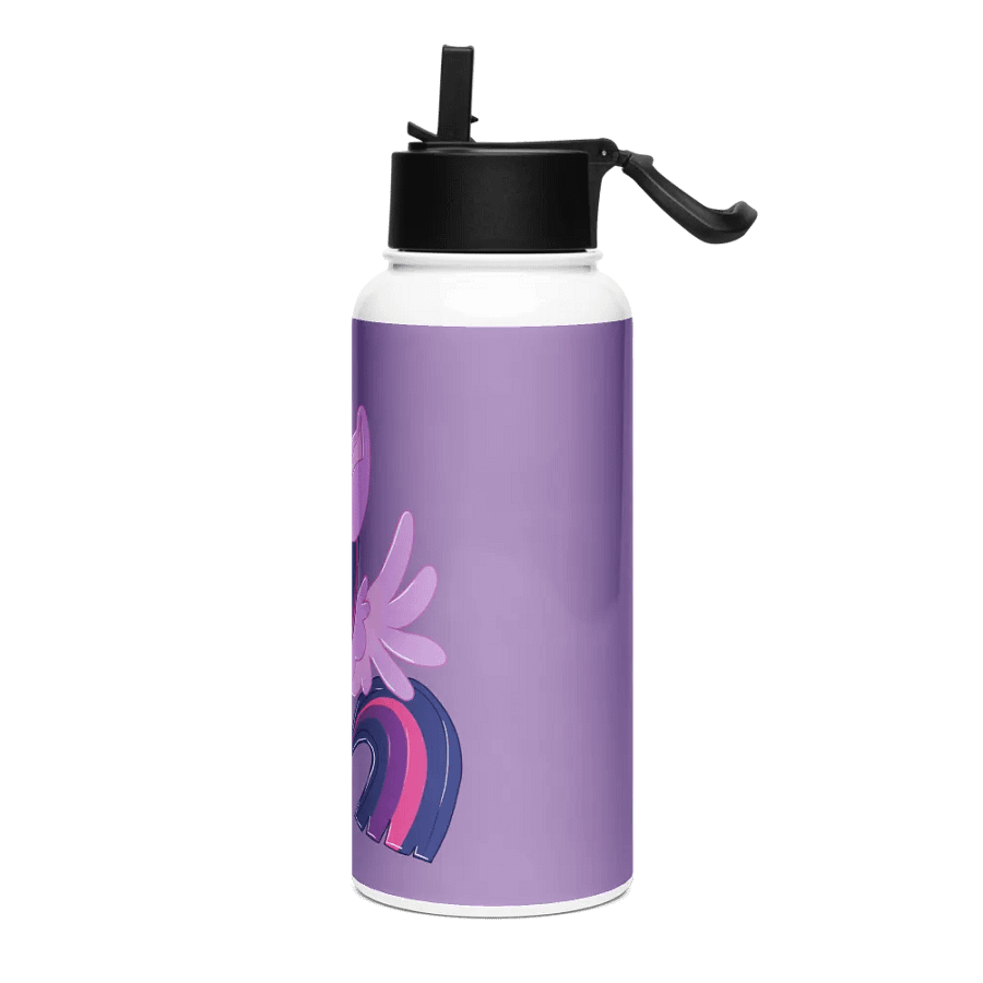 Twilight Sparkle Stainless Steel Water Bottle with a Straw Lid product image (3)