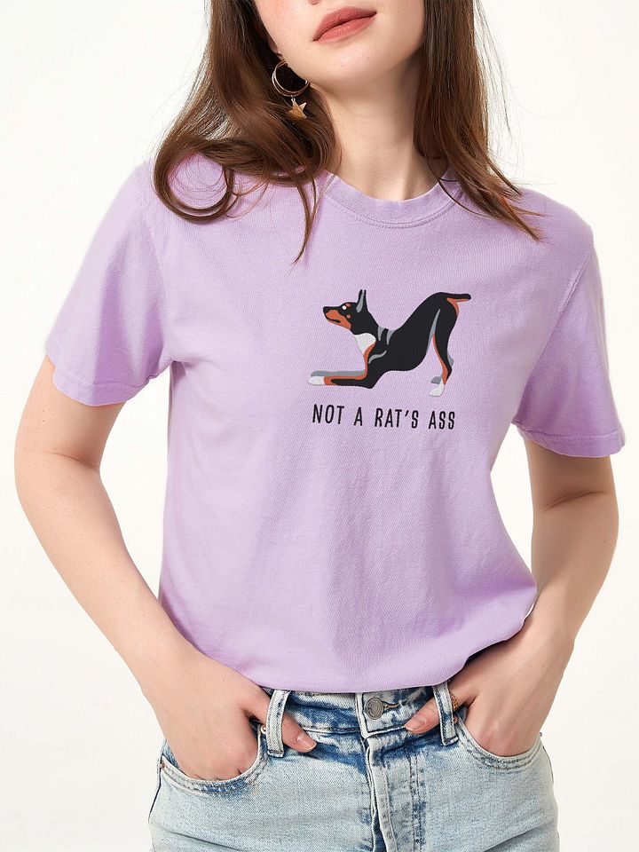 Not a Rat's Ass T-Shirt(Embroidered) of a Rat Terrier(Tricolor) product image (2)