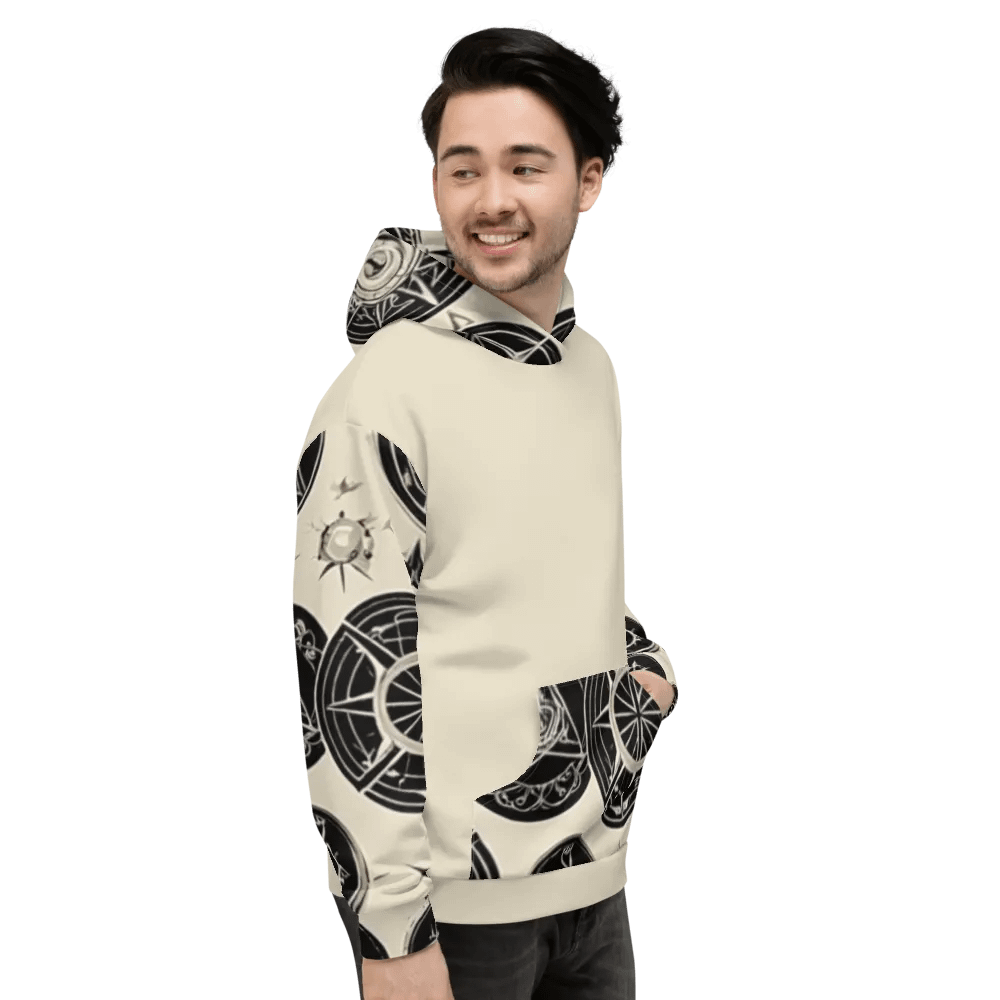 Cream & Black Symbology Hoodie product image (9)