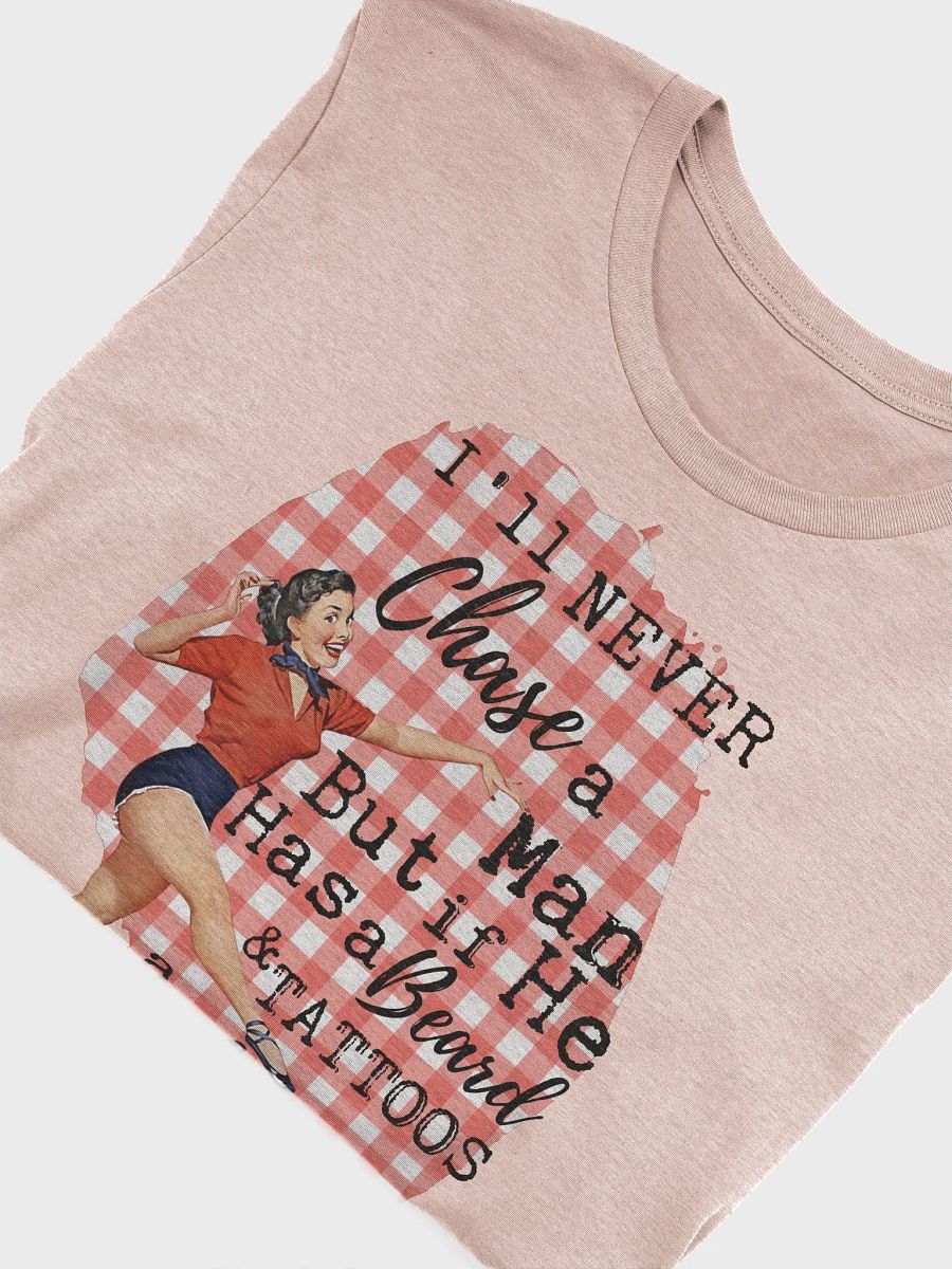 'Pin-up Girl: Beard & Tattoos' Retro Tee product image (6)