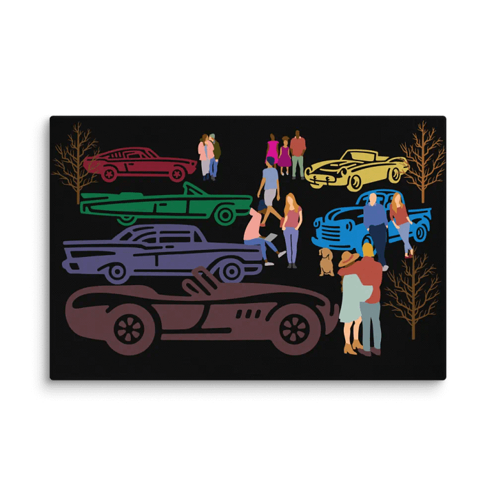 Retro Parking Lot Rendezvous Canvas Collection product image (1)