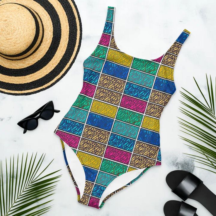 Bloom with Confidence: Floral Block One-Piece Swimsuit product image (1)
