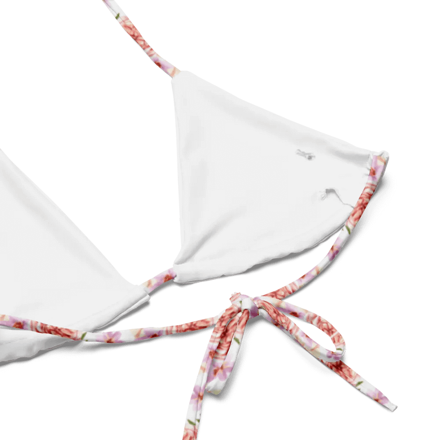 Watercolour Floral Pattern String Bikini Top - v2 product image (4)