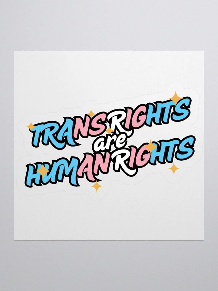 TRANS RIGHTS ARE HUMAN RIGHTS Sticker product image (1)