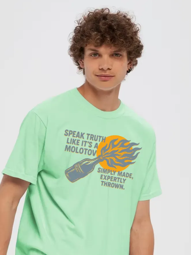 Speak Truth Molotov Cotton Tee product image (1)