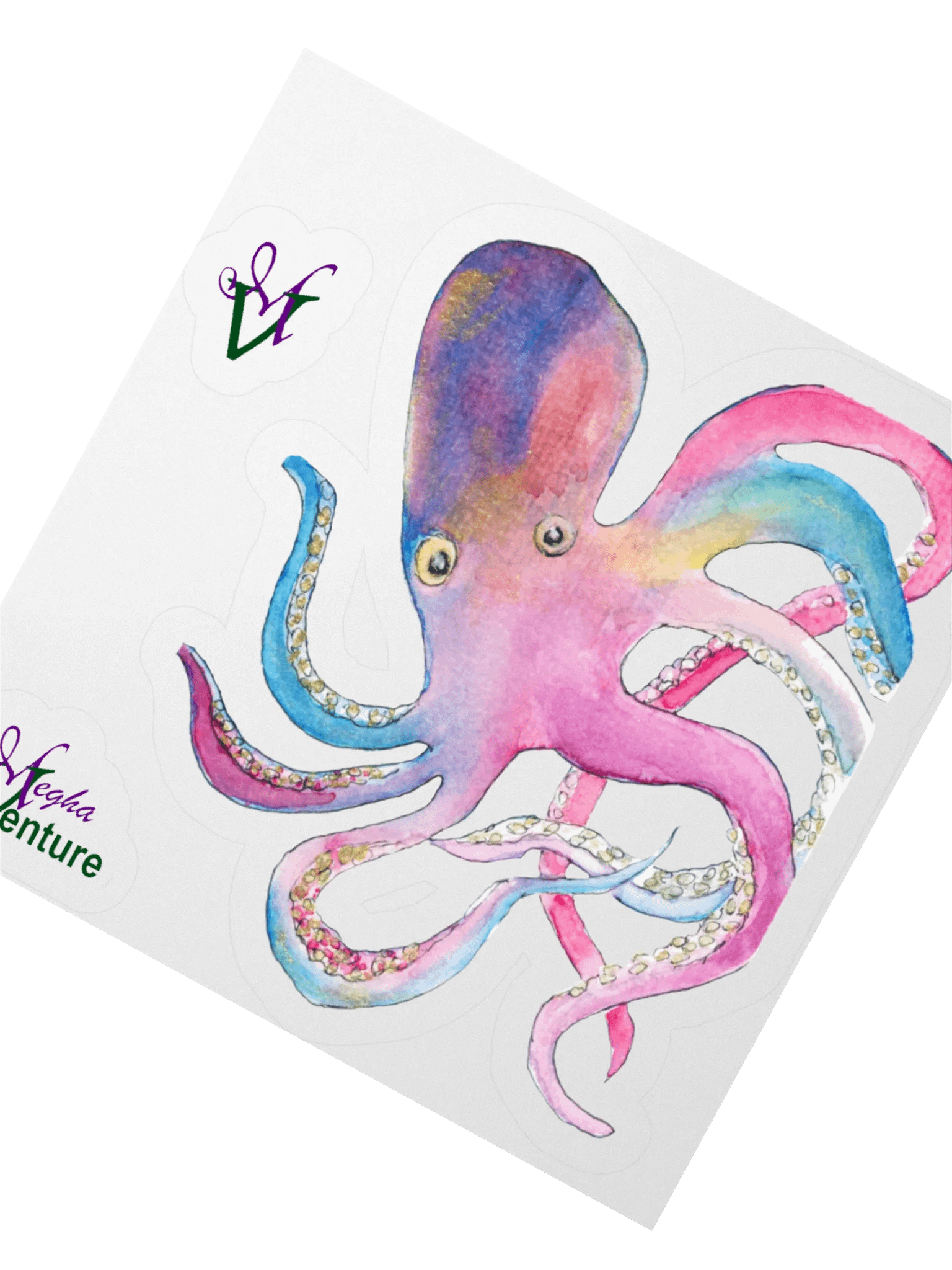 Rainbow Octopus Sticker product image (1)