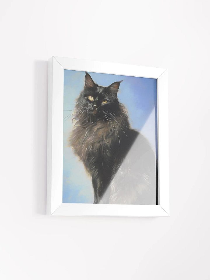 Gaze of the Night: Framed Matte Cat Poster product image (2)