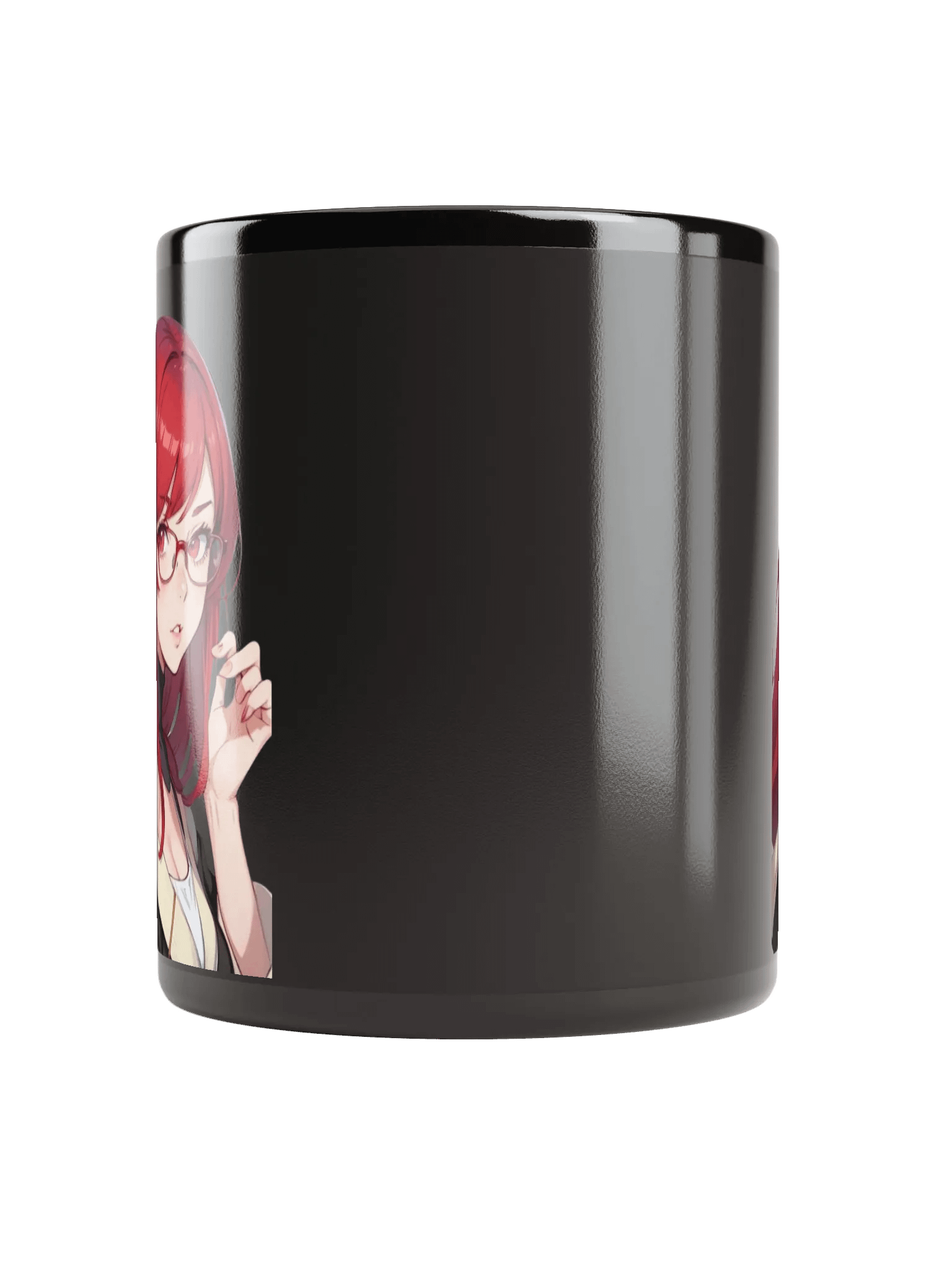 (RED WAIFU) K Black Mug product image (5)