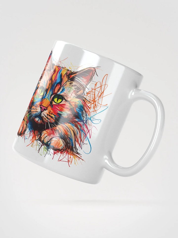 Graffiti Scribbles Cat 8 , Mug product image (3)