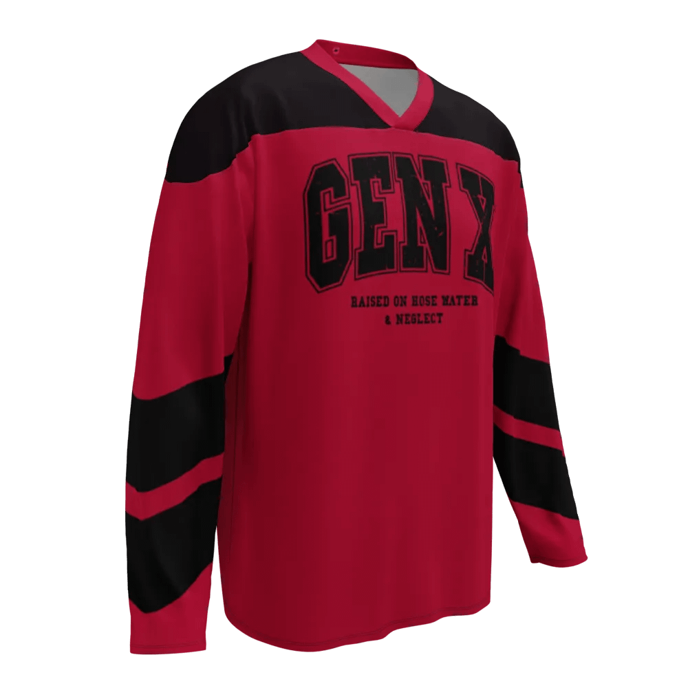 Distressed Gen X Hockey Fan Jersey product image (1)