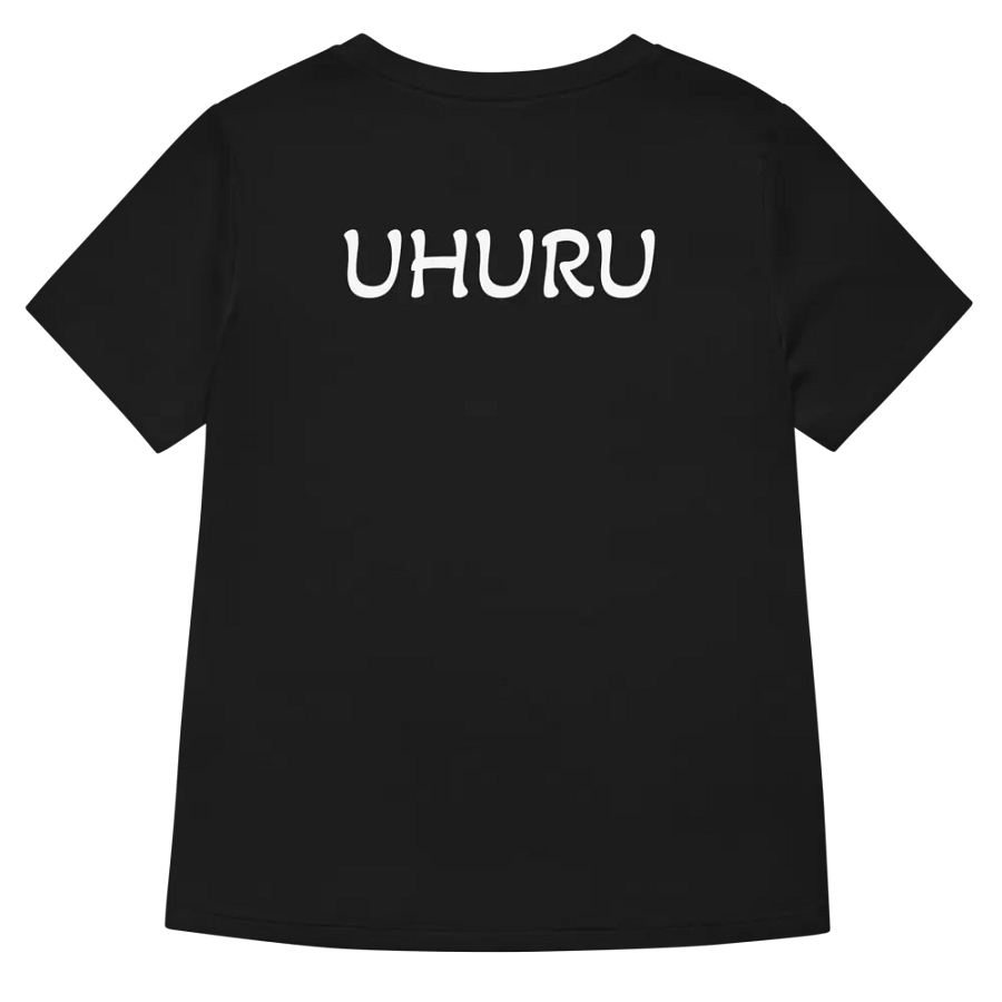 Uhuru - Women's Black Colourful African Map Tee product image (3)