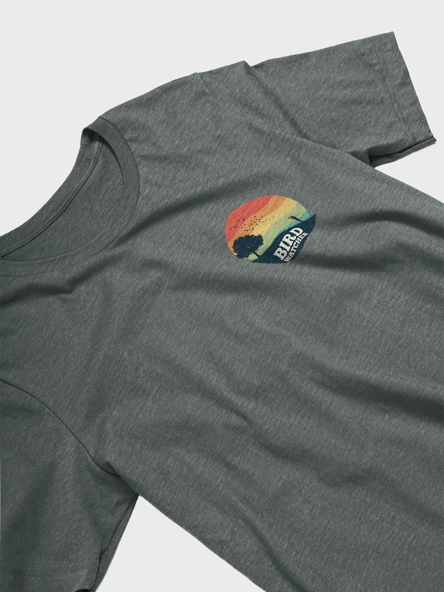 Bird Watching Shirt, Retro Sunset Nature Tee, Ornithologist Gift, Vintage Birdwatcher T-Shirt, Wildlife Lover T-shirt product image (3)