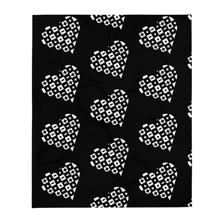 Kids Of Konnektikut Checkered Heart Blanket product image (1)