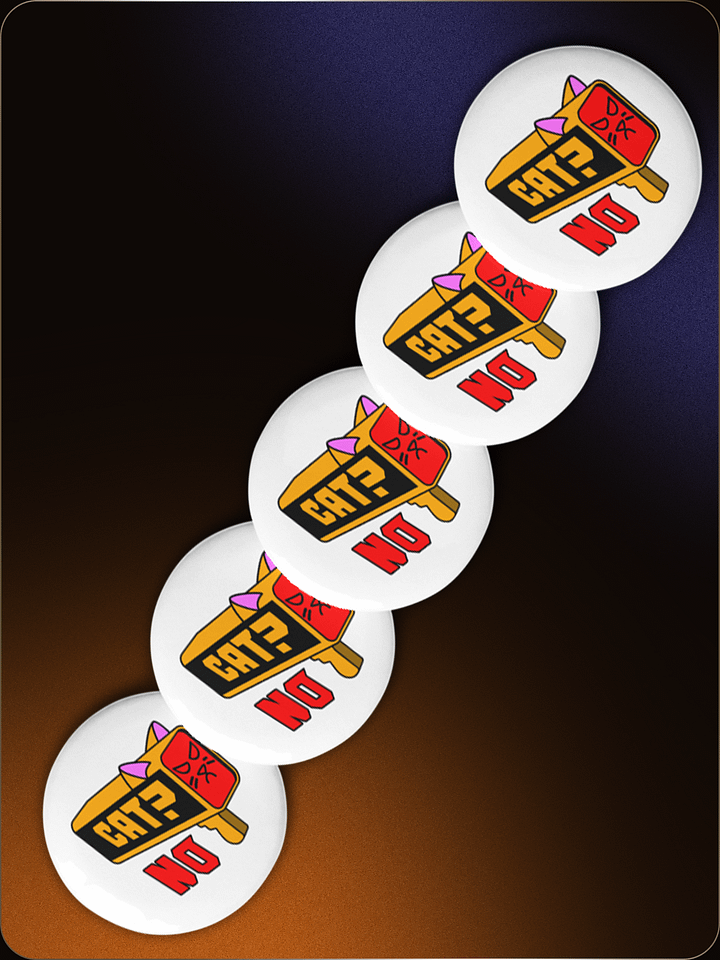 Cat Declined Catscan Pin Button Set (5x) product image (4)