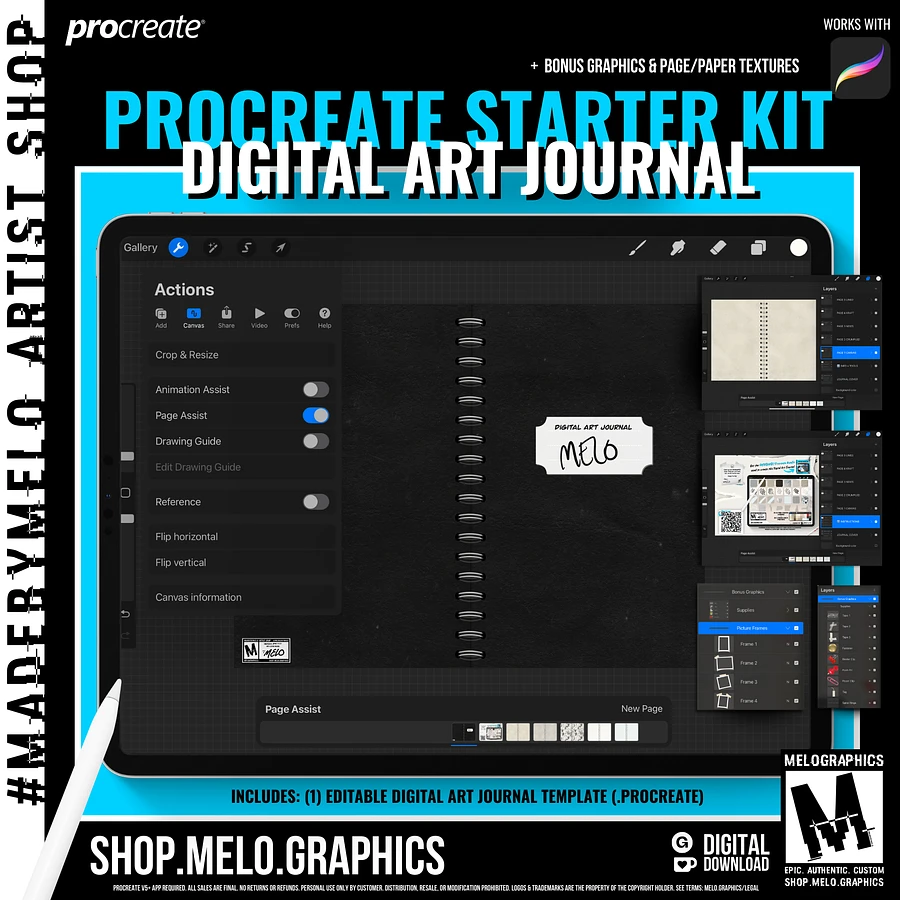 Procreate Digital Art Journal Starter Kit | #MadeByMELO product image (7)