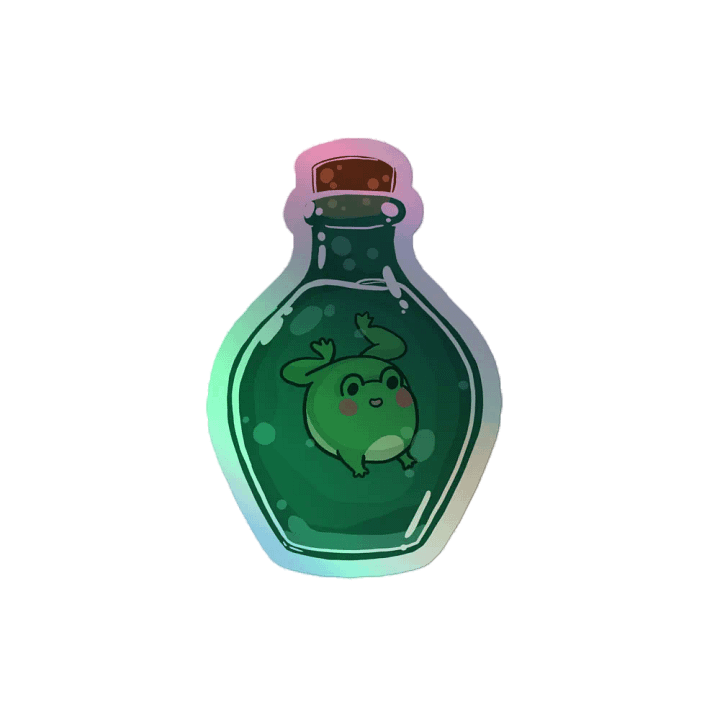 Froggle in a Bottle Holo Sticker product image (1)
