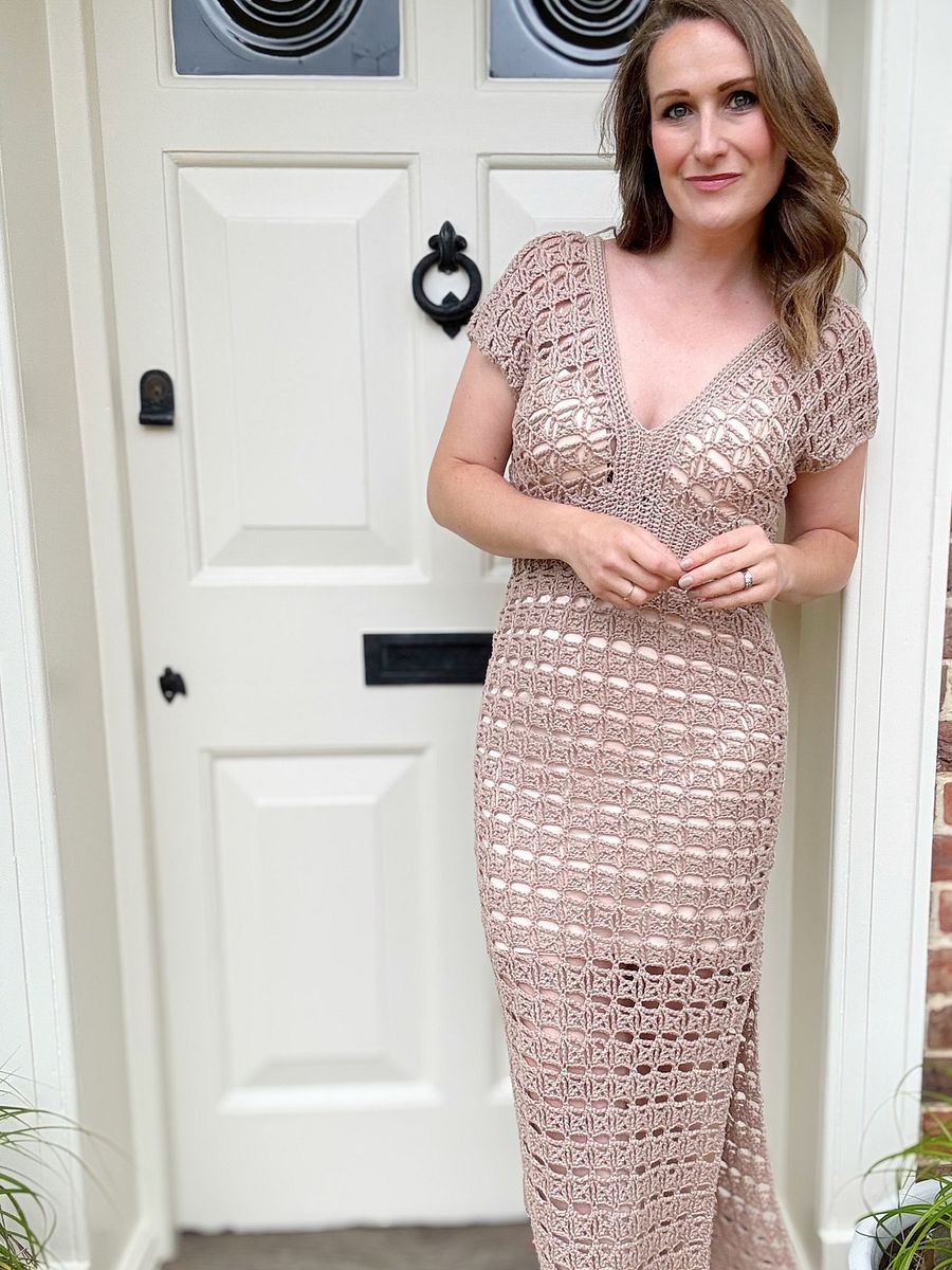 Crochet Maxi Dress Pattern PDF | XS-5XL (30-62" Chest) | Crochet Wedding Dress Pattern or Crop Top product image (6)