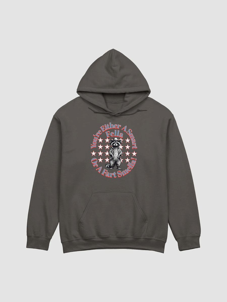 Youre Either A Smart Fella Or A Fart Smella Raccoon Wild West Hoodie product image (3)
