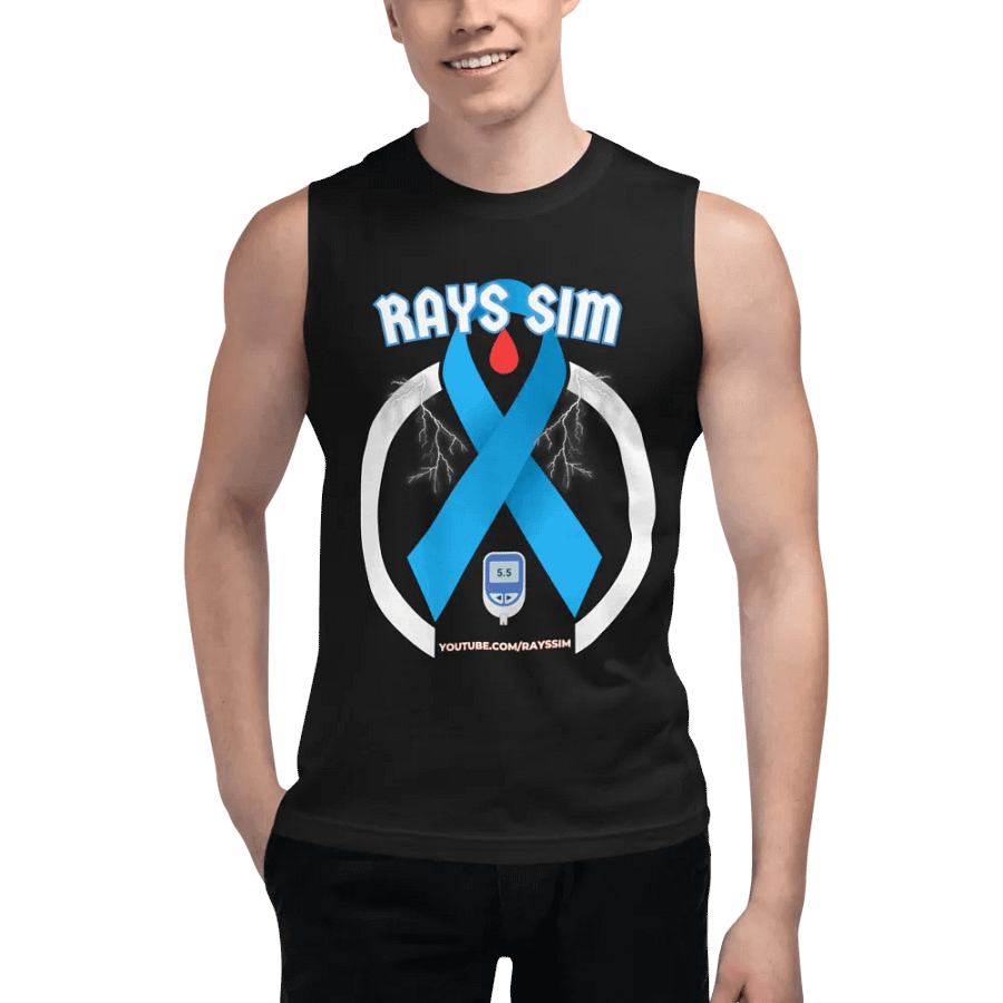 RAYS SIM Awareness Emblem Muscle Tank product image (5)