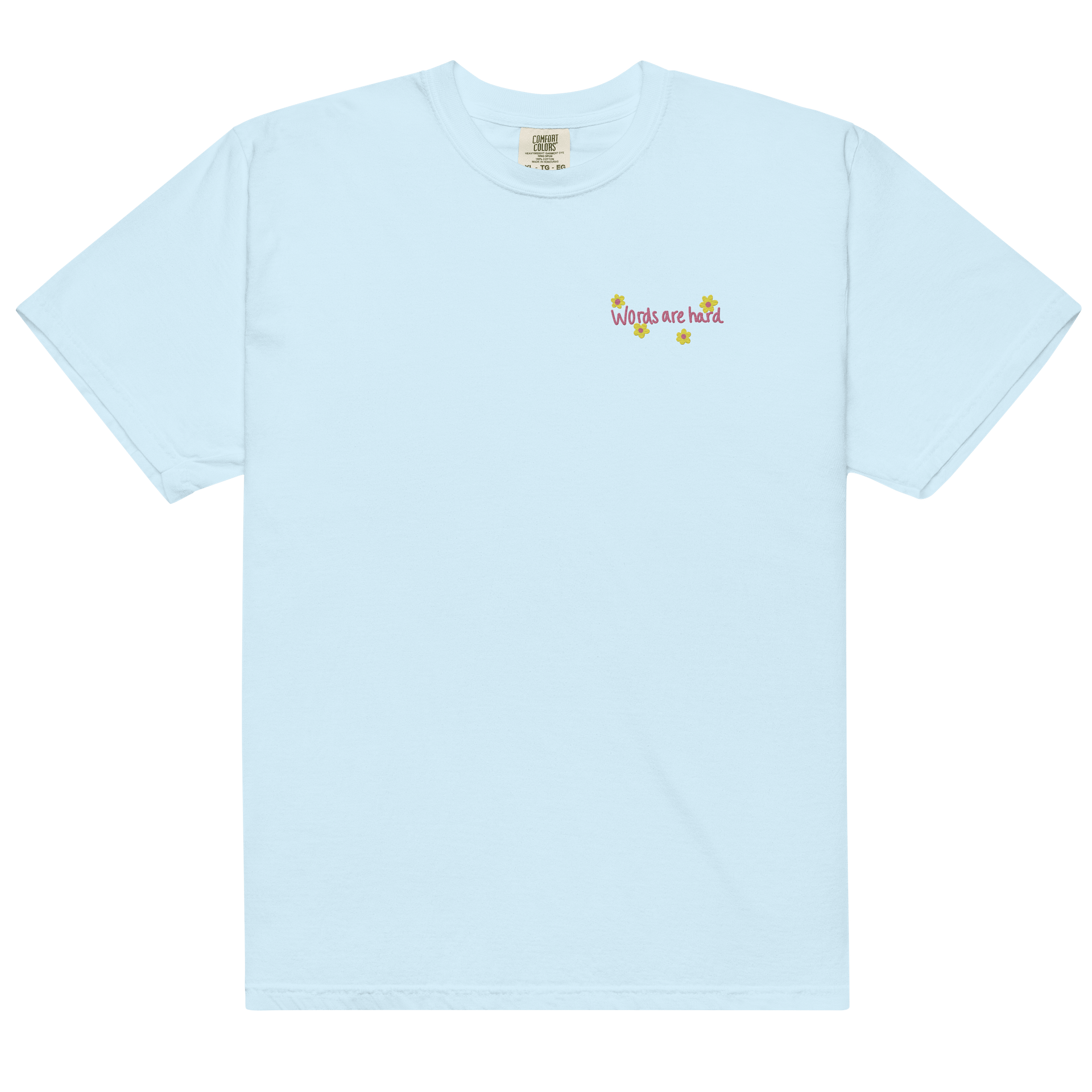 Words are Hard Comfy Embroidered Tee product image (8)