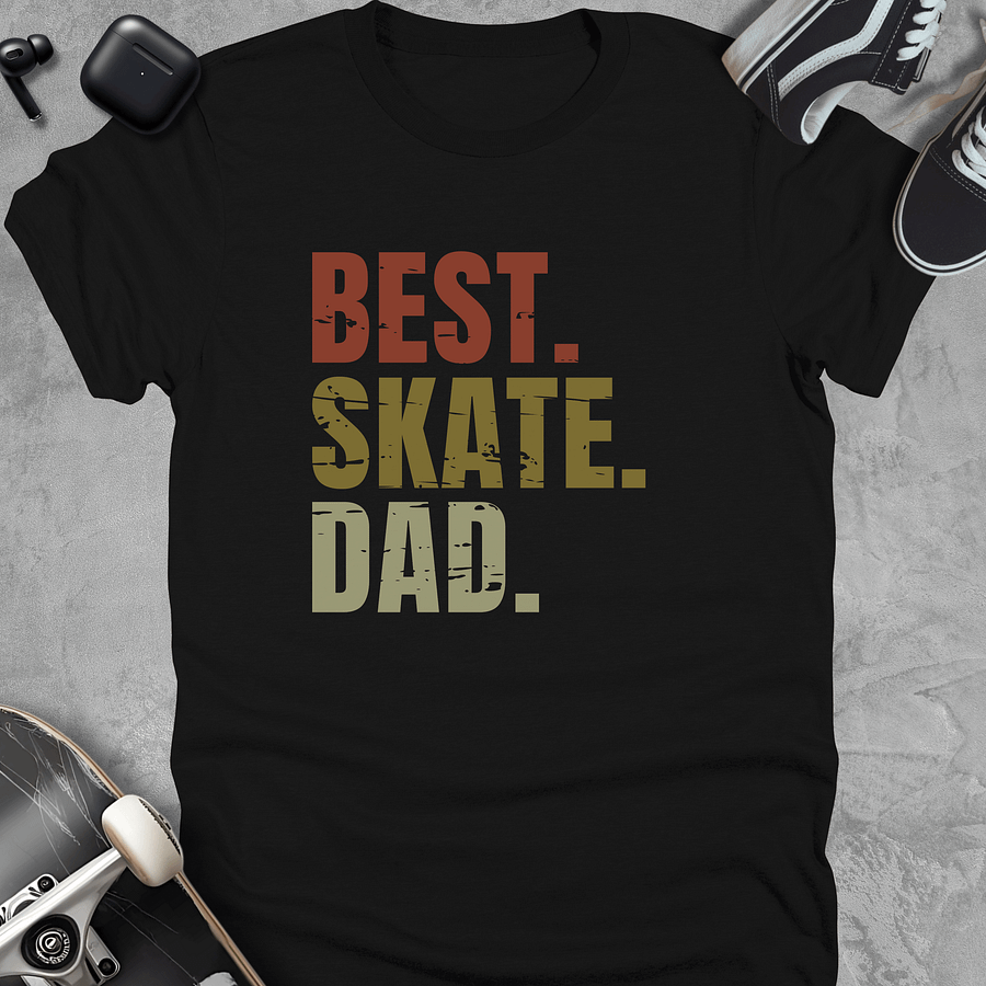 Best skate dad, Skateboarding t-shirt for dad, Fathers day product image (1)