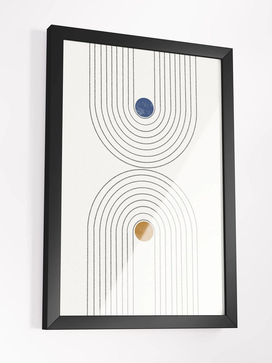 Concentric Circles Minimalist Poster | Modern Abstract Wall Art product image (1)