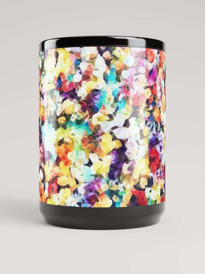 Abstract Graphic | Black Coffee Mug | Impatiens Floral product image (2)