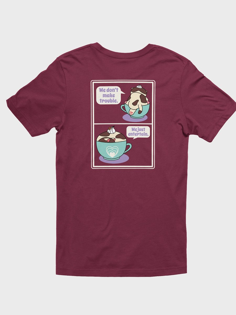Sweet Trouble T-shirt, Coffee Cat (Left Chest and Back Prints) product image (1)