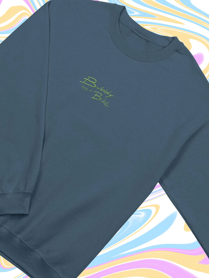 Bubbly and a B*tch embroidered crewneck (green) product image (1)