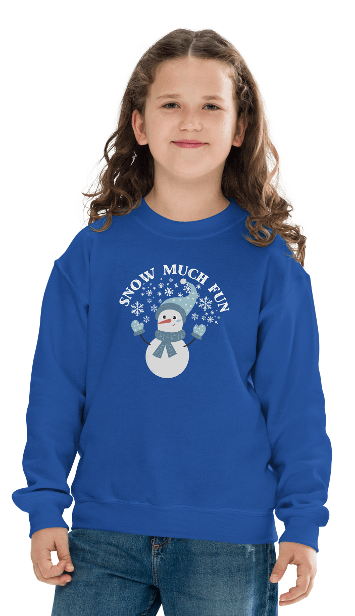 Snow Much Fun Winter Youth Sweatshirt product image (14)