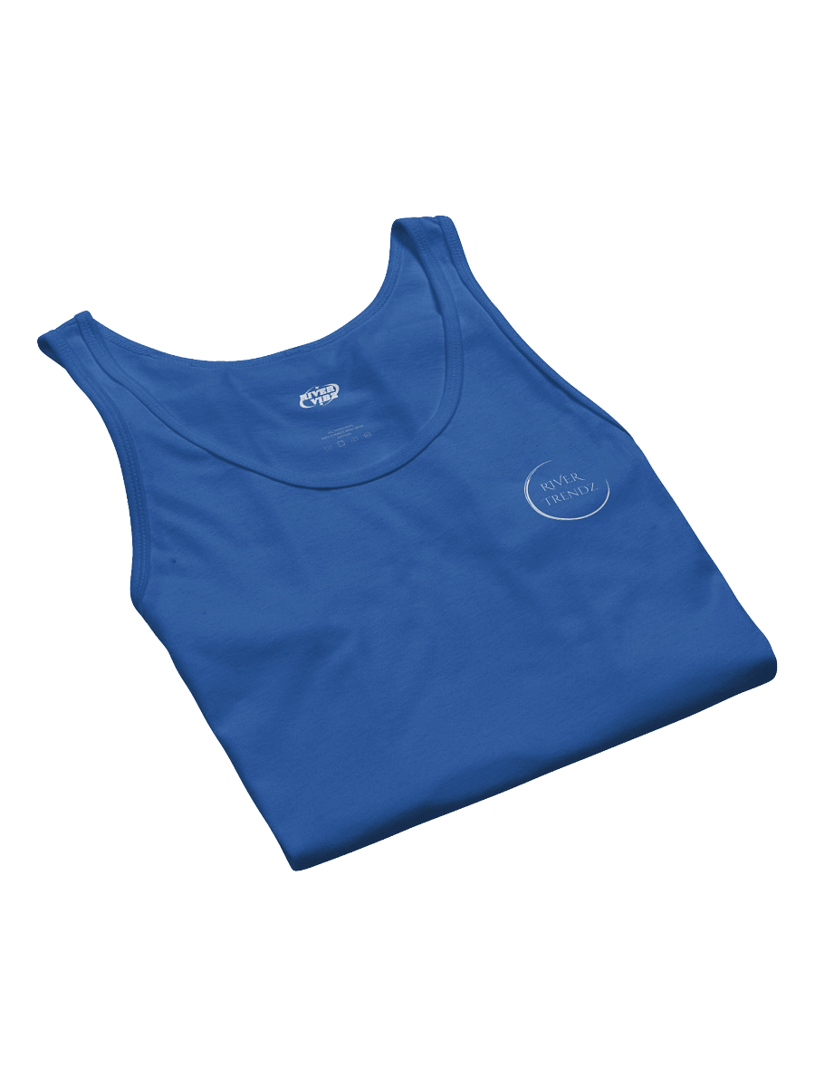 Men's White Faded Circle River Trendz Logo Tank product image (43)