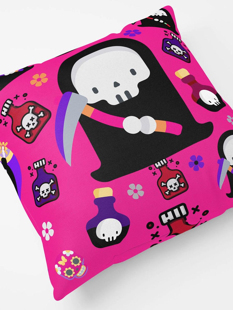 Pink Grim Reaper All-Over Print Pillow product image (8)