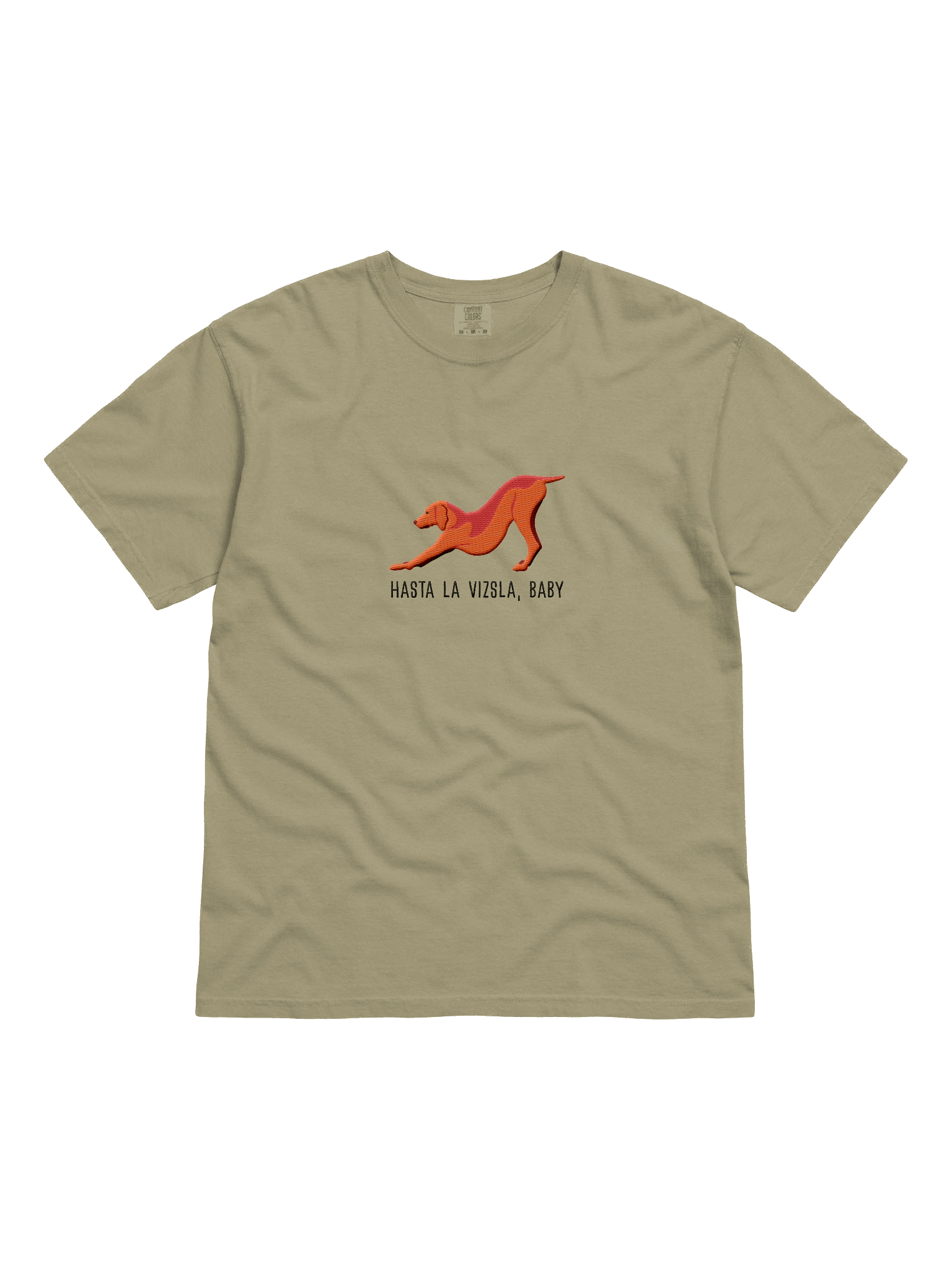 Hasta La Vizsla, Baby T-Shirt(Embroidered) of a Vizsla(Docked Tail) product image (1)