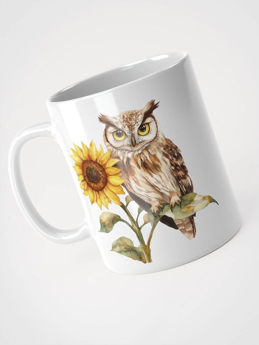 Owl and Sunflower Symphony Mug product image (9)