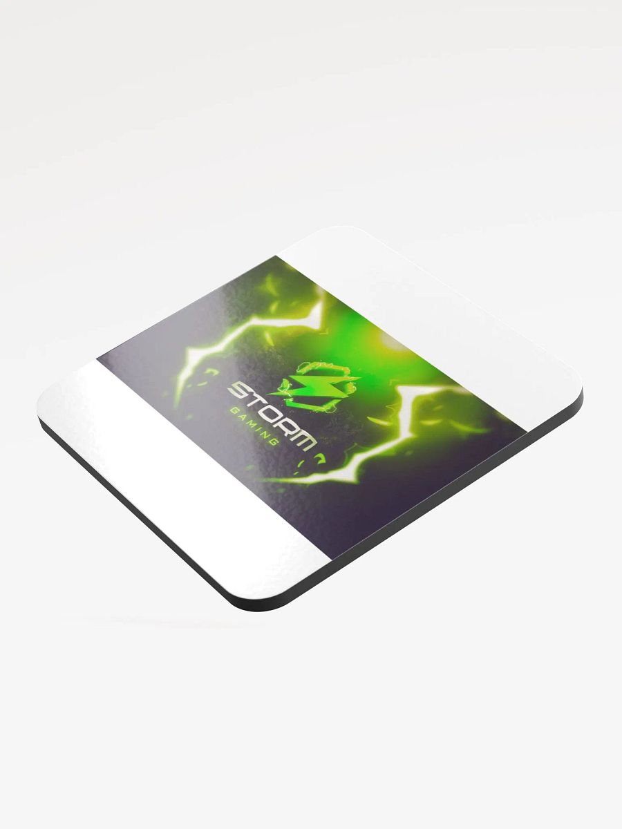 Electric Bolt Storm Gaming Clan Glossed Coaster product image (3)